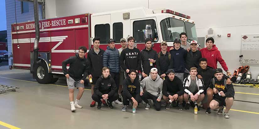 Sockeyes bond over firefighter challenge